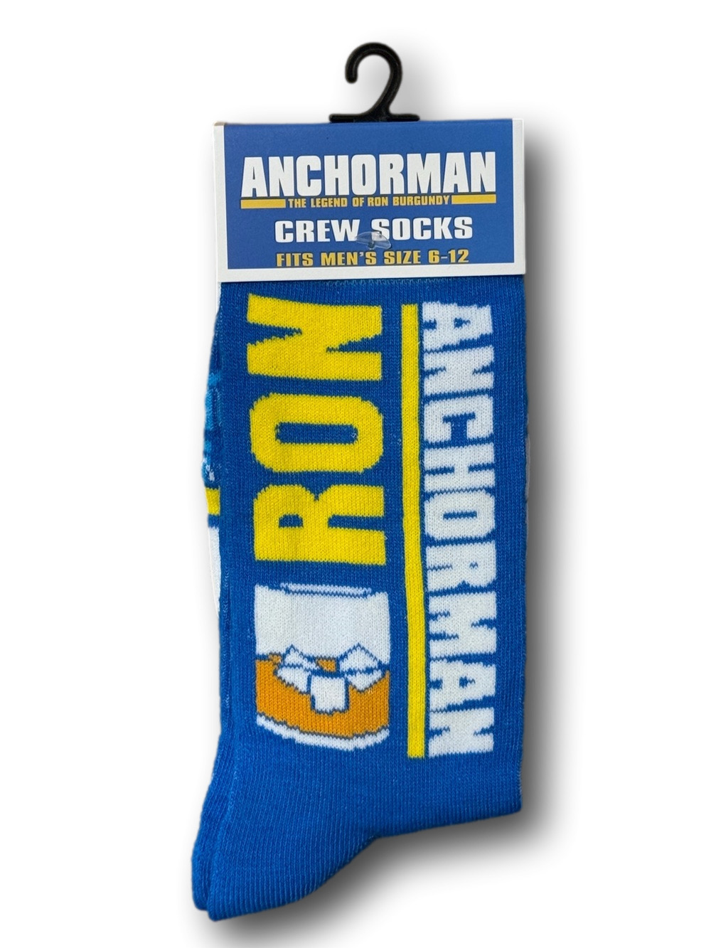 3/$20 Anchorman: The Legend of Ron Burgundy Funny Novelty Crew Socks - NWT